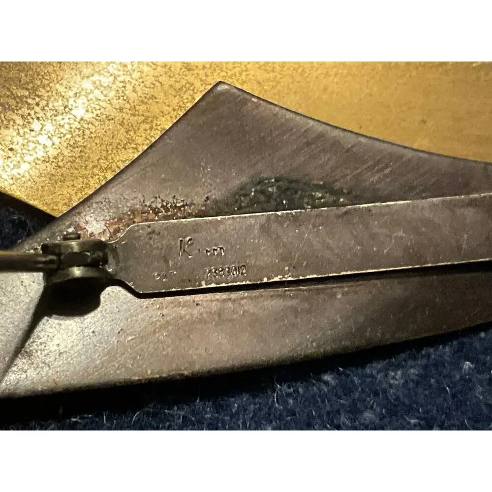 Vintage Brass Pendant MJD Signed